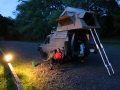 De eerste avond, wildkamperen